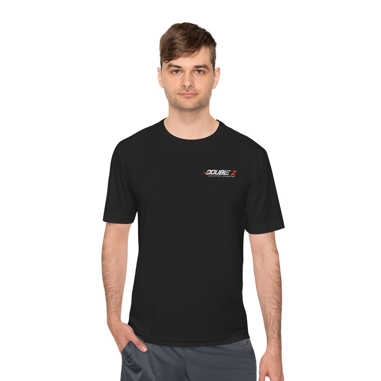 Unisex Moisture Wicking Tee - Double Z Print, Athletic Shirt for Active Lifestyle, Sportswear, Workout Top, Gift for Fitness Lovers