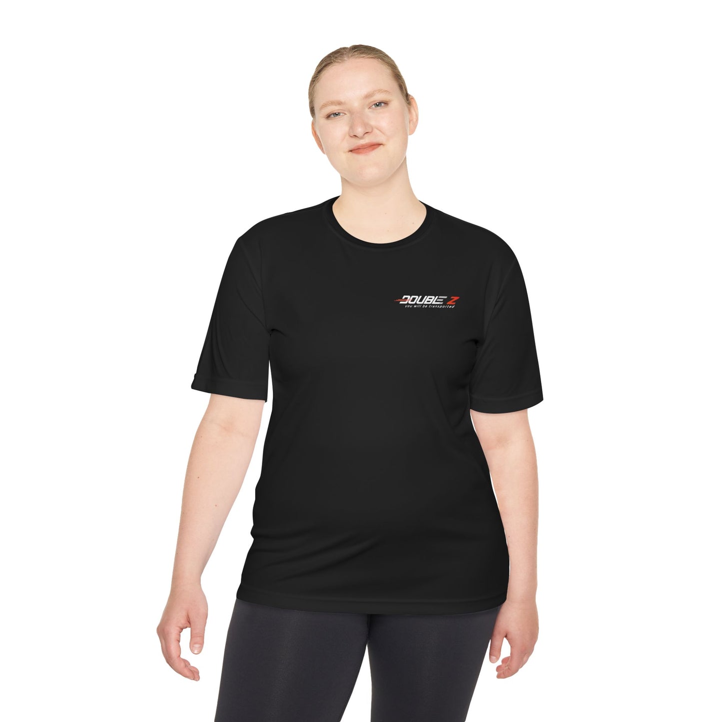 Unisex Moisture Wicking Tee - Double Z Print, Athletic Shirt for Active Lifestyle, Sportswear, Workout Top, Gift for Fitness Lovers